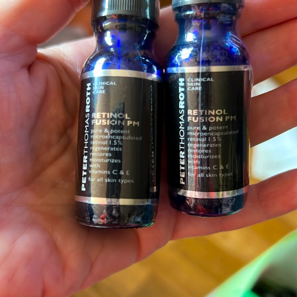 2 bottles Peter Thomas Roth Retinol Fusion PM, 0.40 Fl Oz
